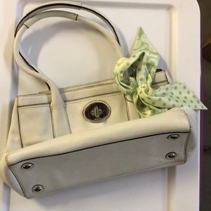 Coach off white leather handbag